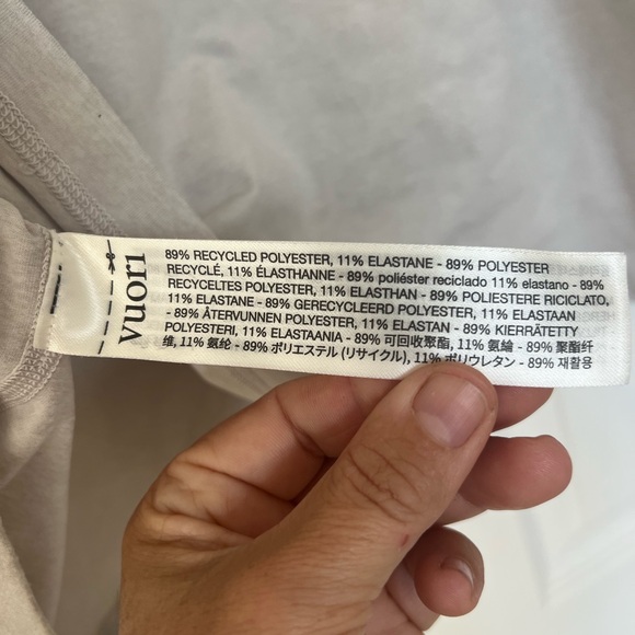 Vuori Men’s strato tech T-shirt size xl  beige - Picture 4 of 10